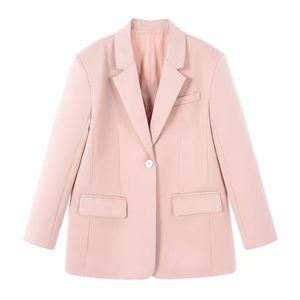 oversize silk blazer